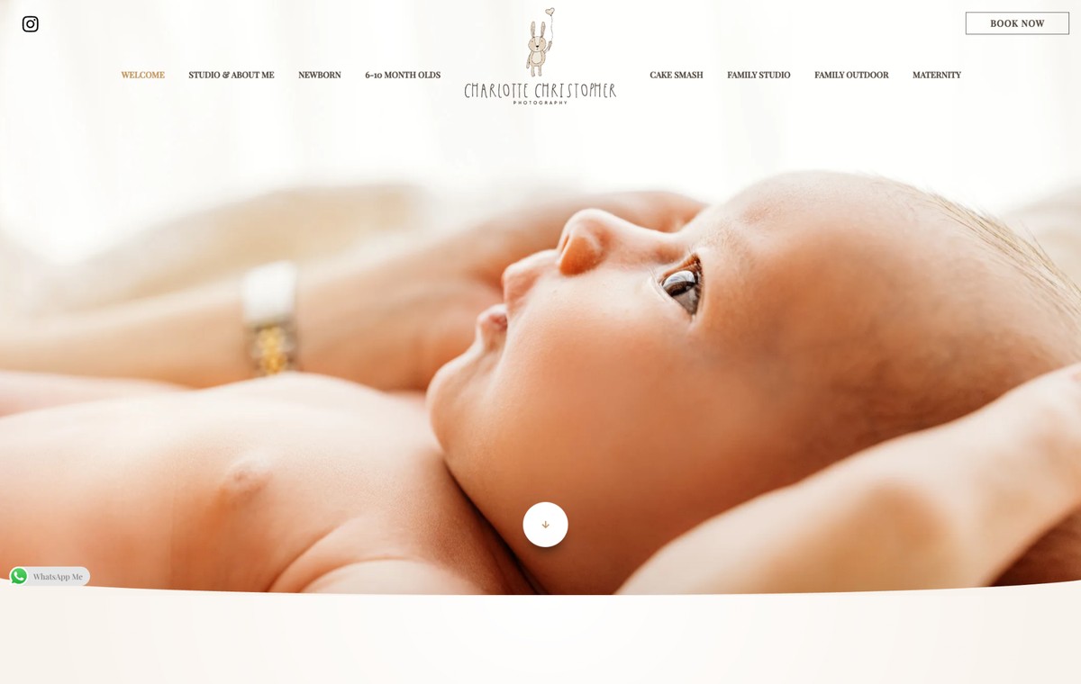 Charlotte Christopher Photography website designed by Genius Creative