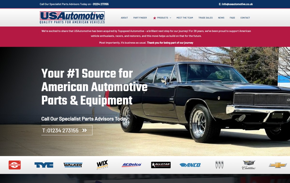 USAutomotive website designed by Genius Creative